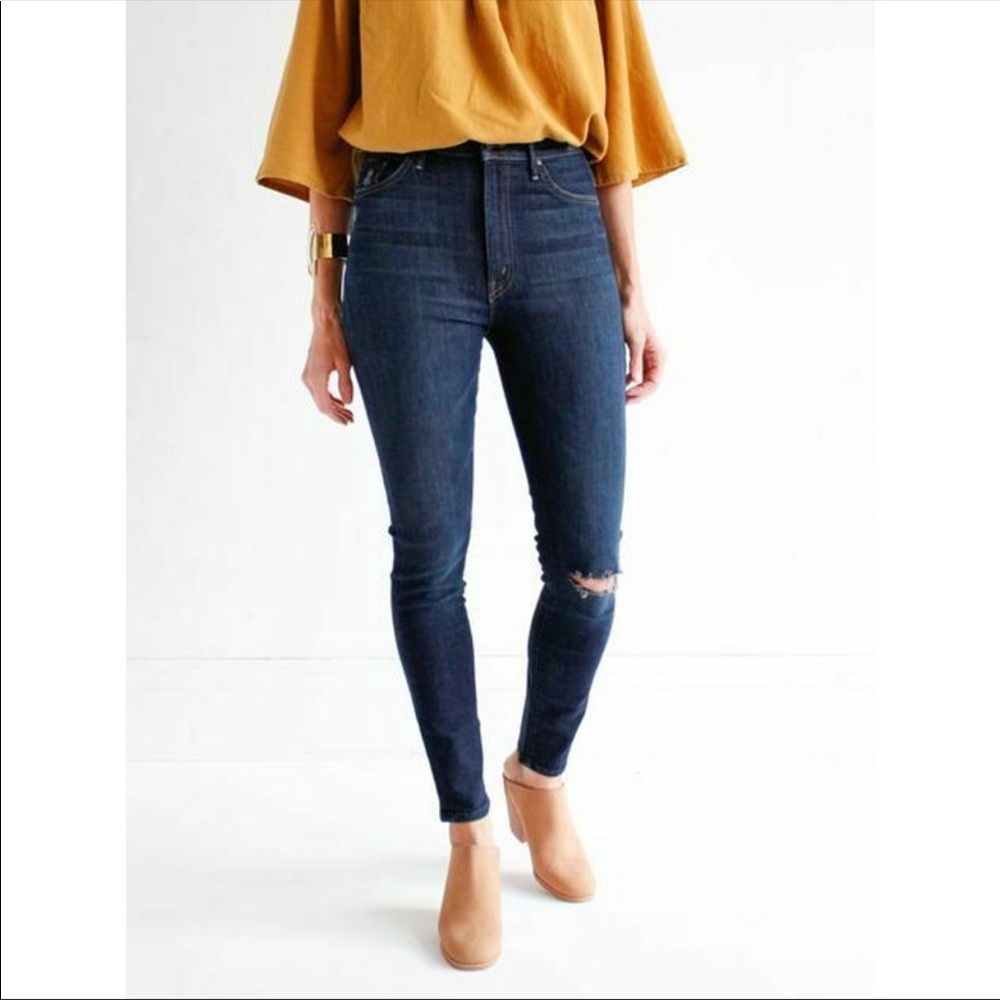 MOTHER denim The Swooner skinny high rise jeans